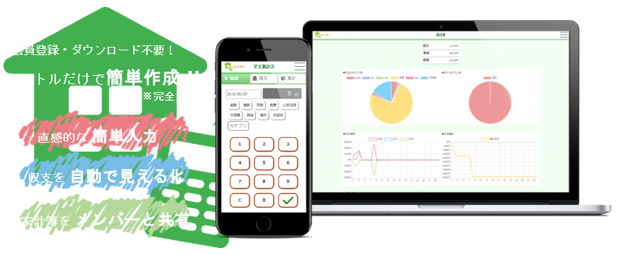 【カケボー】家計簿、収支管理アプリ 無料でかんたんAI分析